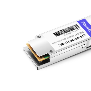 Q28-OD100G11-25C 100G QSFP28 O-band DWDM PAM4 Single Wave C11 1306.85nm 100GHz Duplex LC 25km DDM Optical Transceiver Module