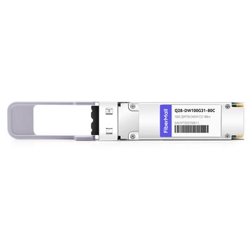 Q28-DW100G31-80C Compatible 100G DWDM QSFP28 PAM4 Single Wave C31 1552.52nm 100GHz LC 80km DDM Optical Transceiver Module