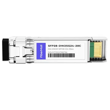 SFP28-DW25G24-20C 25G SFP28 DWDM C24 100GHz 20KM 1558.17nm LC SMF DDM Transceiver Module