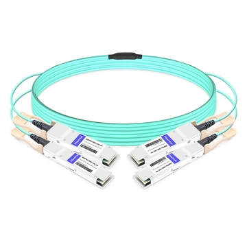 2QSFP56-200G-AOC-3M 3m (10ft) 2x200G QSFP56 to 2x200G QSFP56 PAM4 Breakout Active Optical Cable
