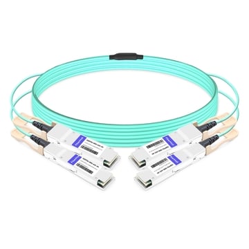 3m 2x200G QSFP56 to 2x200G QSFP56 Breakout AOC Cable | FiberMall