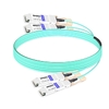 2QSFP56-200G-AOC-3M 3m (10ft) 2x200G QSFP56 to 2x200G QSFP56 PAM4 Breakout Active Optical Cable