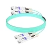 2QSFP56-200G-AOC-5M 5m (16ft) 2x200G QSFP56 to 2x200G QSFP56 PAM4 Breakout Active Optical Cable