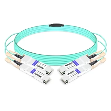 10m 2x200G QSFP56 to 2x200G QSFP56 Breakout AOC Cable | FiberMall