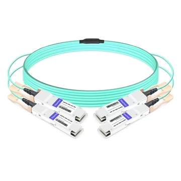 2QSFP56-200G-AOC-20M 20m (66ft) 2x200G QSFP56 to 2x200G QSFP56 PAM4 Breakout Active Optical Cable