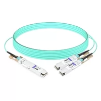 OSFP-2Q56-AOC3M 3m (10ft) 400G OSFP to 2x200G QSFP56 twin port HDR Breakout Active Optical Cable
