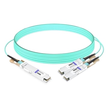 OSFP-2Q56-AOC50M 50m (164ft) 400G OSFP to 2x200G QSFP56 twin port HDR Breakout Active Optical Cable