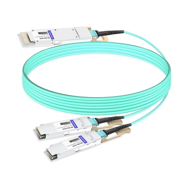 QDD-2Q56-AOC3M 3m (10ft) 400G QSFP-DD to 2x200G QSFP56 Breakout Active Optical Cable