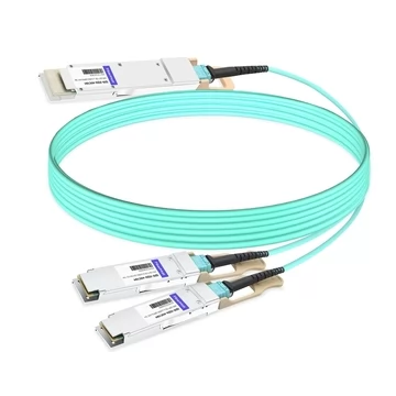 Ruijie Networks QDD-2Q56-AOC10M Compatible 10m (33ft) 400G QSFP-DD to 2x200G QSFP56 Breakout Active Optical Cable