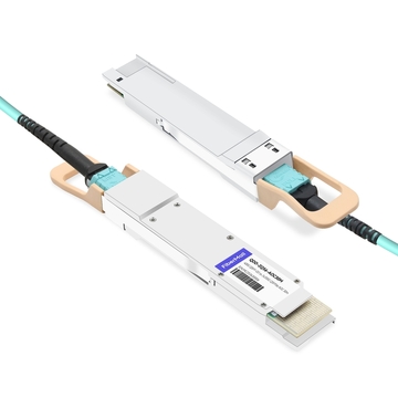 Arista A-D400-2Q200-30M Compatible 30m (98ft) 400G QSFP-DD to 2x200G QSFP56 Breakout Active Optical Cable