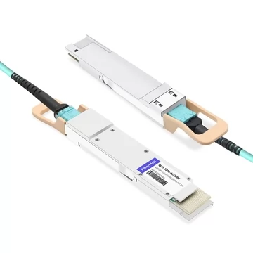 Dell AOC-400G-Q56DD-200G2Q56-30M Compatible 30m (98ft) 400G QSFP-DD to 2x200G QSFP56 Breakout Active Optical Cable