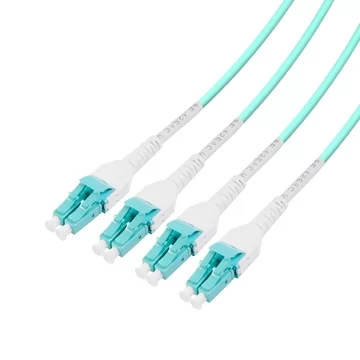 F5 Networks F5-UPG-QSFP+AOC1M50 Compatible 1.5m (5ft) 40G QSFP+ to 8 LC Connector Active Optical Breakout Cable