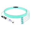 Dell/Force10 CBL-QSFP-8LC-AOC15M Compatible 15m (49ft) 40G QSFP+ to 8 LC Connector Active Optical Breakout Cable
