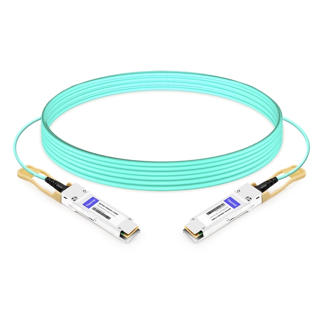 Immersion Liquid Cooling 100G QSFP28 100m AOC Cable | FiberMall