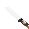 OSFP-FLT-800G-AC3M 3m (10ft) 800G Twin-port 2x400G OSFP to 2x400G OSFP InfiniBand NDR Active Copper Cable, Flat top on one end and Flat top on the other