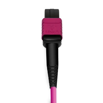 10m (33ft) 16 Fibers Female to Female MPO Trunk Cable Polarity B LSZH OM4 50/125 Multimode Fiber UPC