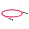 2m (7ft) 16 Fibers Female to Female MPO Trunk Cable Polarity B LSZH OM4 50/125 Multimode Fiber UPC