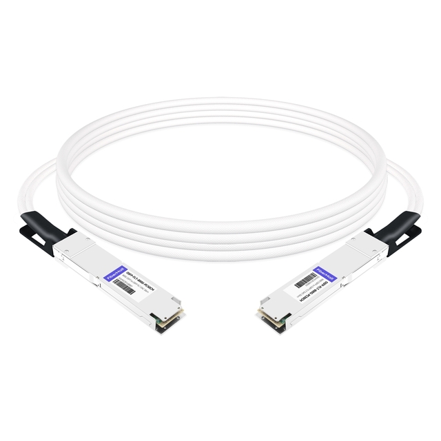 2x400G OSFP to 2x400G OSFP DAC Cable Flat Top 0.5m | FiberMall