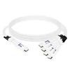 NVIDIA MCP7Y50-N001 Compatible 1m (3ft) 800G InfiniBand NDR Twin-port OSFP vers 4x200G OSFP Breakout DAC