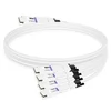 NVIDIA MCP7Y50-N001 Compatible 1m (3ft) 800G InfiniBand NDR Twin-port OSFP to 4x200G OSFP Breakout DAC