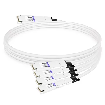 NVIDIA MCP7Y50-N001 Compatible 1m (3ft) 800G InfiniBand NDR Twin-port OSFP to 4x200G OSFP Breakout DAC