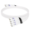 NVIDIA MCP7Y50-N001-FLT Compatible 1m (3ft) 800G InfiniBand NDR Twin-port OSFP to 4x200G Flat Top OSFP Breakout DAC
