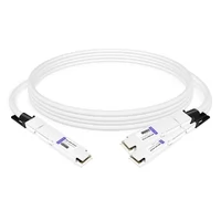 NVIDIA MCP7Y00-N001-FLT Compatible 1m (3ft) 800G Twin-port OSFP to 2x400G Flat Top OSFP InfiniBand NDR Breakout DAC