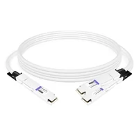 NVIDIA MCP7Y00-N001 Compatible 1m (3ft) 800Gb Twin-port OSFP to 2x400G OSFP InfiniBand NDR Breakout Direct Attach Copper Cable