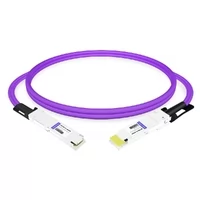 QDD-OSFP-FLT-AEC50CM 0.5m (1.6ft) 400G QSFP-DD to OSFP Flat Top PAM4 Active Electrical Copper Cable