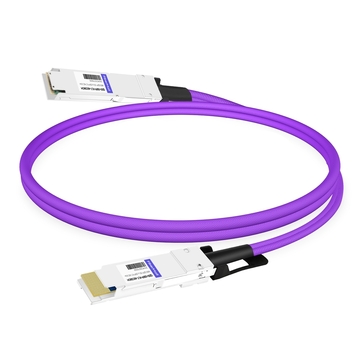 QDD-OSFP-FLT-AEC50CM 0.5m (1.6ft) 400G QSFP-DD to OSFP Flat Top PAM4 Active Electrical Copper Cable