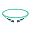 1m (3ft) 16 Fibers Female to Female MPO Trunk Cable Polarity B LSZH OM3 50/125 Multimode Fiber UPC