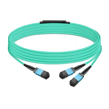 16 Fibers Low Insertion Loss OM3 MPO24 UPC Cable 30m | FiberMall