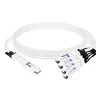 NVIDIA MCP7Y40-N001 Compatible 1m (3ft) 800G InfiniBand NDR Twin-port OSFP to 4x200G QSFP112 Breakout DAC