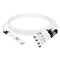 OSFP8-4QSFP112-PC1M 1m (3ft) 800G InfiniBand NDR Twin-port OSFP to 4x200G QSFP112 Passive Breakout Direct Attach Copper Cable