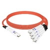 NVIDIA MCA7J70-N004 Compatible 4m (13ft) 800G InfiniBand NDR Twin-port OSFP to 4x200G OSFP Breakout ACC