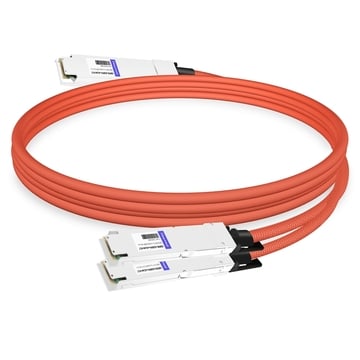 NVIDIA MCA7J60-N004 Compatible 4m (13ft) 800G Twin-port OSFP to 2x400G OSFP InfiniBand NDR Breakout Active Copper Cable