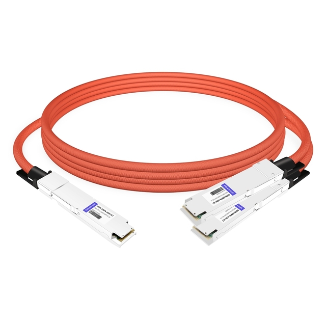 800G OSFP to 2x400G OSFP InfiniBand Breakout ACC FLT 5m | FiberMall