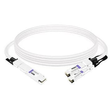OSFP8-2QSFP112-PC1M 1m (3ft) 800G InfiniBand NDR Twin-port OSFP to 2x400G QSFP112 Passive Breakout Direct Attach Copper Cable