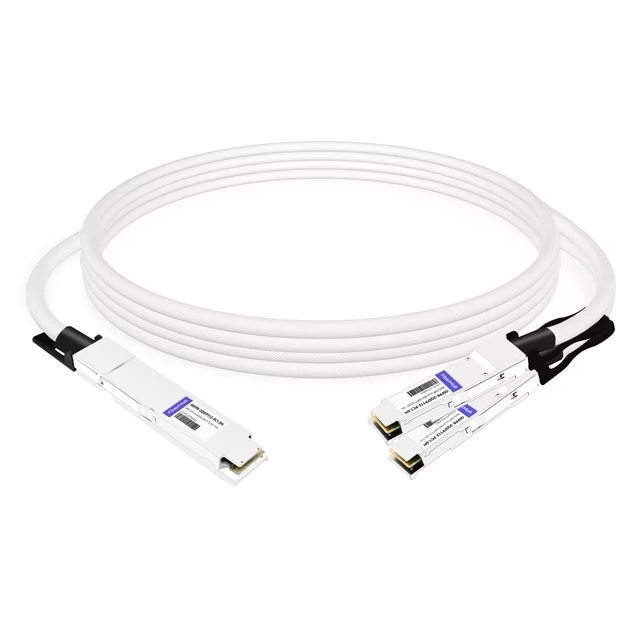 800G InfiniBand OSFP to 2x400G QSFP112 Breakout DAC 1.5m | FiberMall
