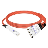 NVIDIA MCA7J75-N004 Compatible 4m (13ft) 800G Twin-port OSFP to 4x200G QSFP112 InfiniBand NDR Breakout Active Copper Cable
