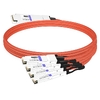 NVIDIA MCA7J75-N004 Compatible 4m (13ft) 800G Twin-port OSFP to 4x200G QSFP112 InfiniBand NDR Breakout Active Copper Cable