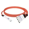 NVIDIA MCA7J75-N005 Compatible 5m (16ft) 800G Twin-port OSFP to 4x200G QSFP112 InfiniBand NDR Breakout Active Copper Cable