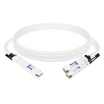 NVIDIA MCP7Y60-H01A Compatible 1.5m (5ft) 400G OSFP to 2x200G QSFP56 Passive Direct Attach Cable