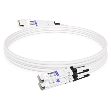 NVIDIA MCP7Y60-H01A Compatible 1.5m (5ft) 400G OSFP to 2x200G QSFP56 Passive Direct Attach Cable