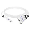 OSFP-4Q56-PC1M 1m (3ft) 400G Twin-port 2x200G OSFP to 4x100G QSFP56 Passive Breakout Direct Attach Copper Cable