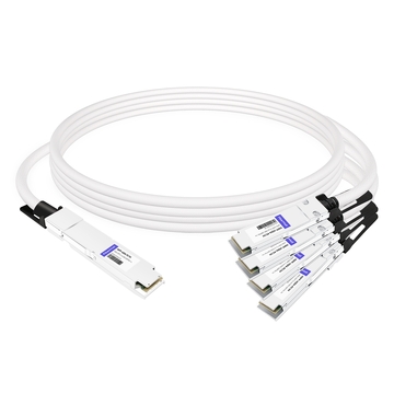 NVIDIA MCP7Y70-H001 Compatible 1m (3ft) 400G Twin-port 2x200G OSFP to 4x100G QSFP56 Passive Breakout Direct Attach Copper Cable