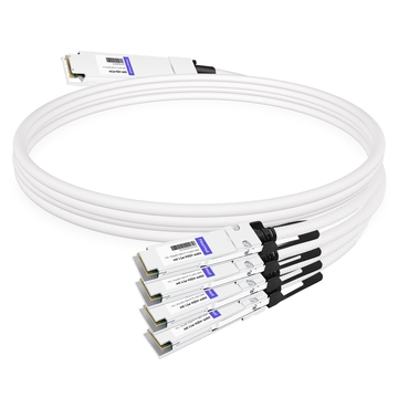 OSFP-4Q56-PC1.5M 1.5m (5ft) 400G Twin-port 2x200G OSFP to 4x100G QSFP56 Passive Breakout Direct Attach Copper Cable