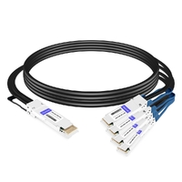 QDD-4Q56-400G-PC2M 2m (7ft) 400G QSFP-DD to 4x100G QSFP56 PAM4 Passive Breakout Direct Attach Copper Cable