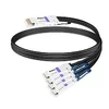 Juniper QDD-4X100G-2M Compatible 2m (7ft) 400G QSFP-DD to 4x100G QSFP56 PAM4 Passive Breakout Direct Attach Copper Cable