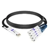 QDD-4Q56-400G-PC3M 3m (10ft) 400G QSFP-DD to 4x100G QSFP56 PAM4 Passive Breakout Direct Attach Copper Cable